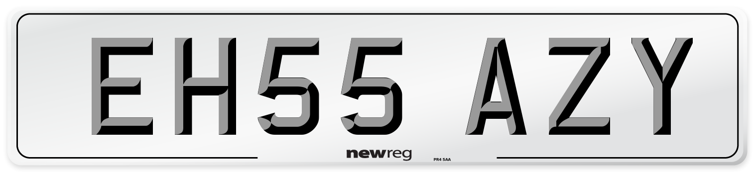 EH55 AZY Number Plate from New Reg